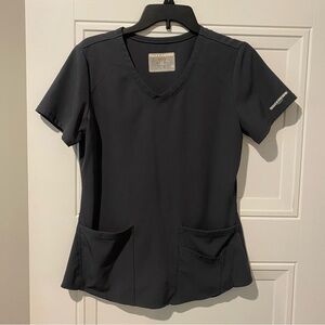 Skechers Women's Pewter V-Neck scrub top small
